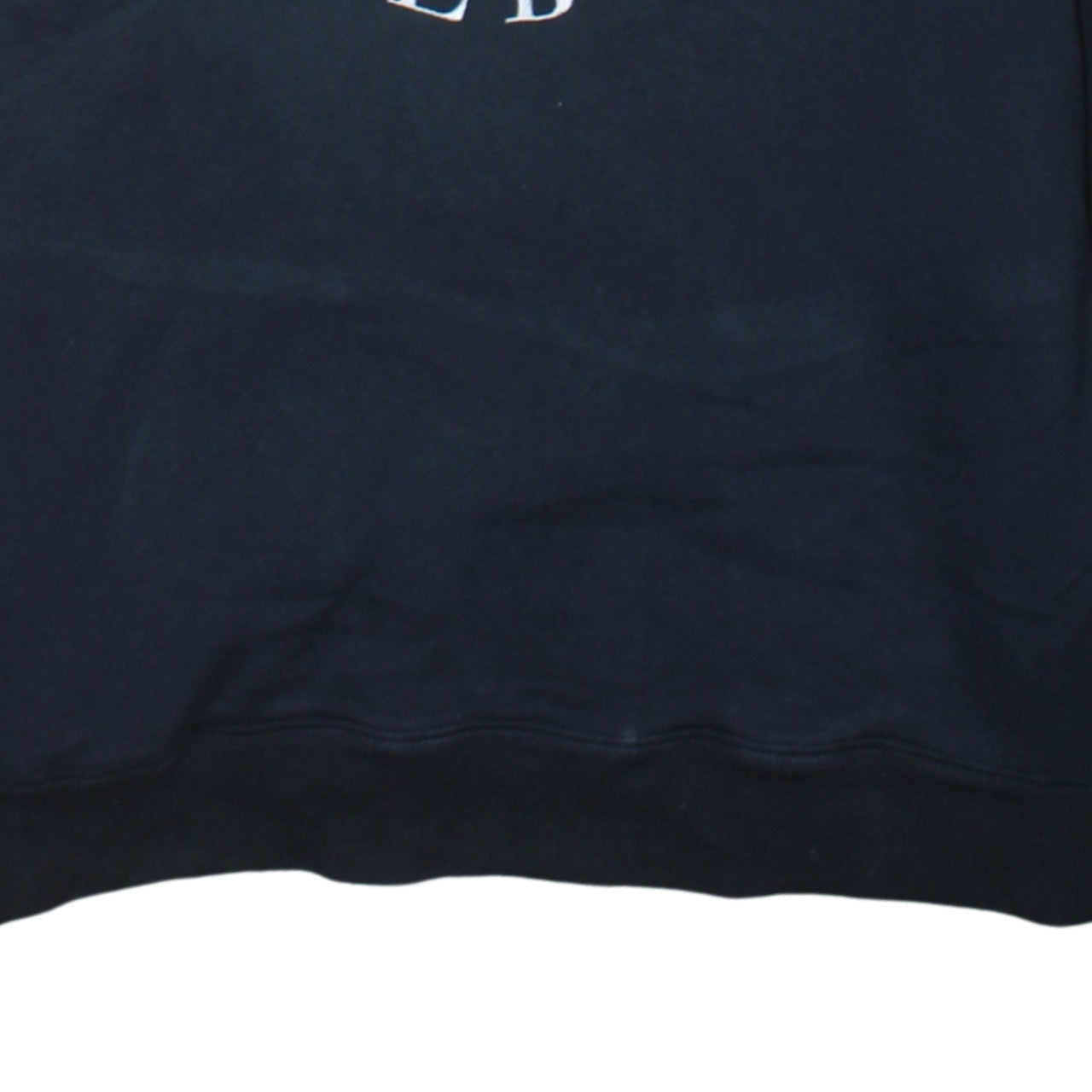 Reebok Men's Navy Blue Pullover Hoodie M Graphic Sportswear