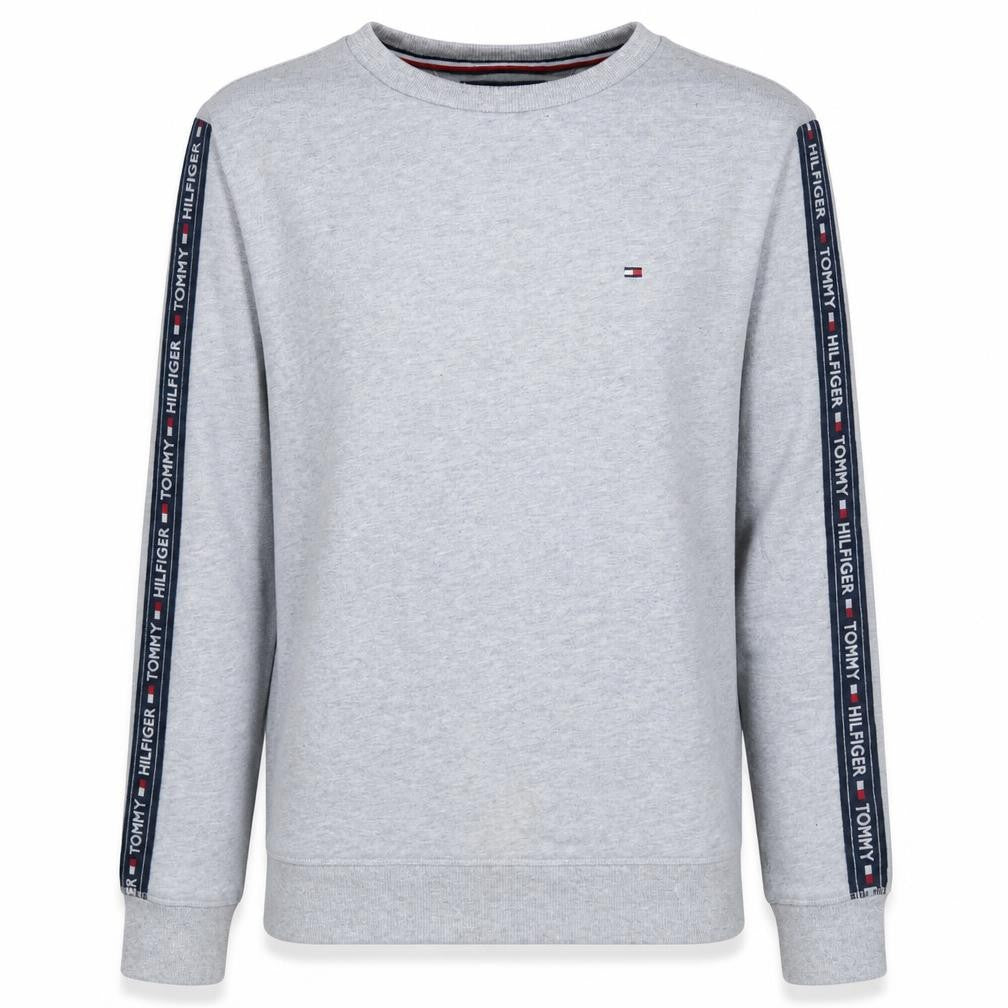 Tommy Hilfiger Men's Grey Logo Tape Sweatshirt Size M