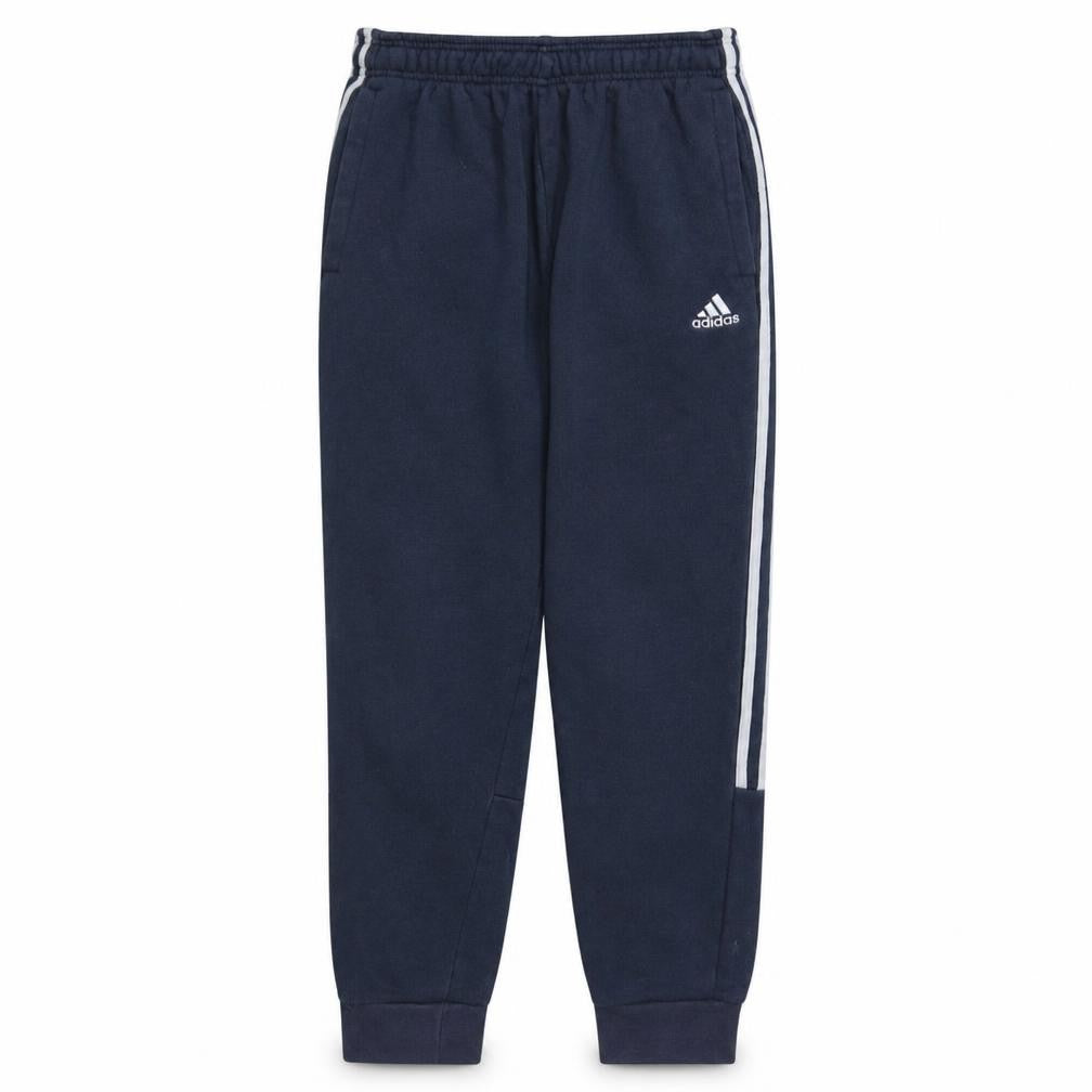 adidas Men's Blue Jogger Sweatpants S Regular Fit Fleece Activewear