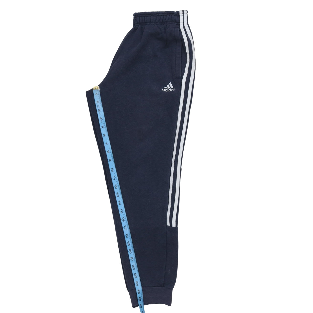 adidas Men's Blue Jogger Sweatpants S Regular Fit Fleece Activewear
