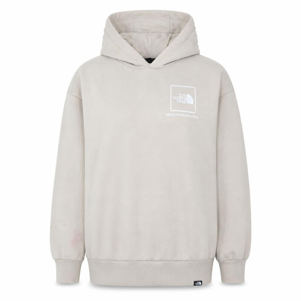 The North Face Womens Beige Pullover Hoodie Size S Cotton Blend