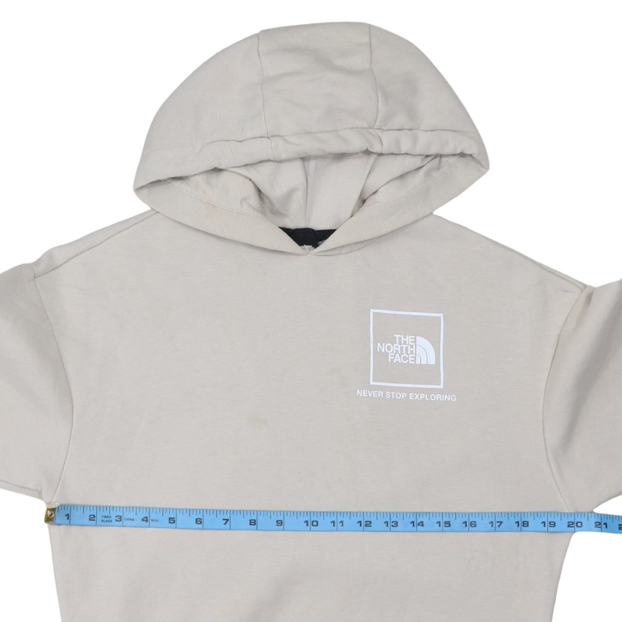 The North Face Womens Beige Pullover Hoodie Size S Cotton Blend