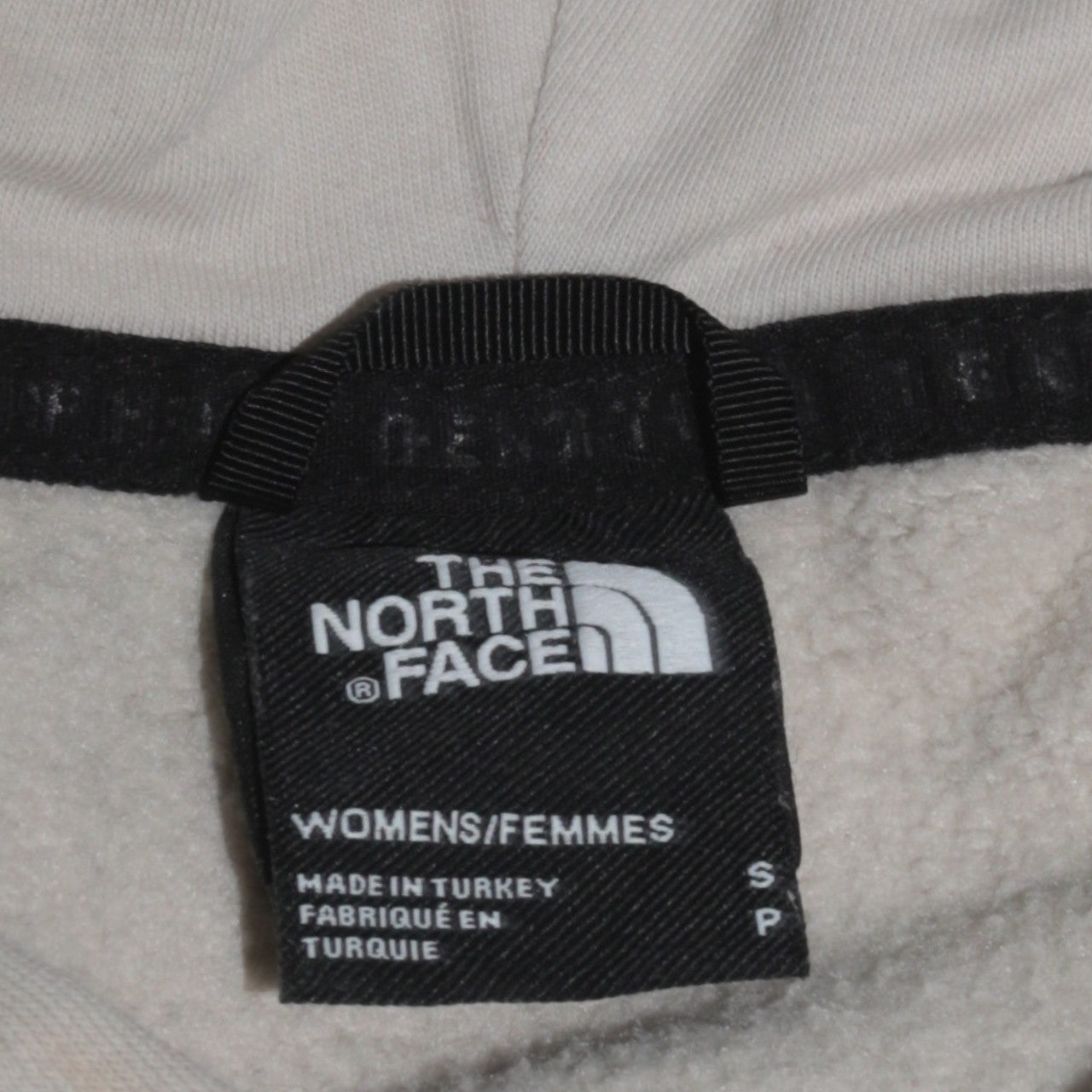 The North Face Womens Beige Pullover Hoodie Size S Cotton Blend