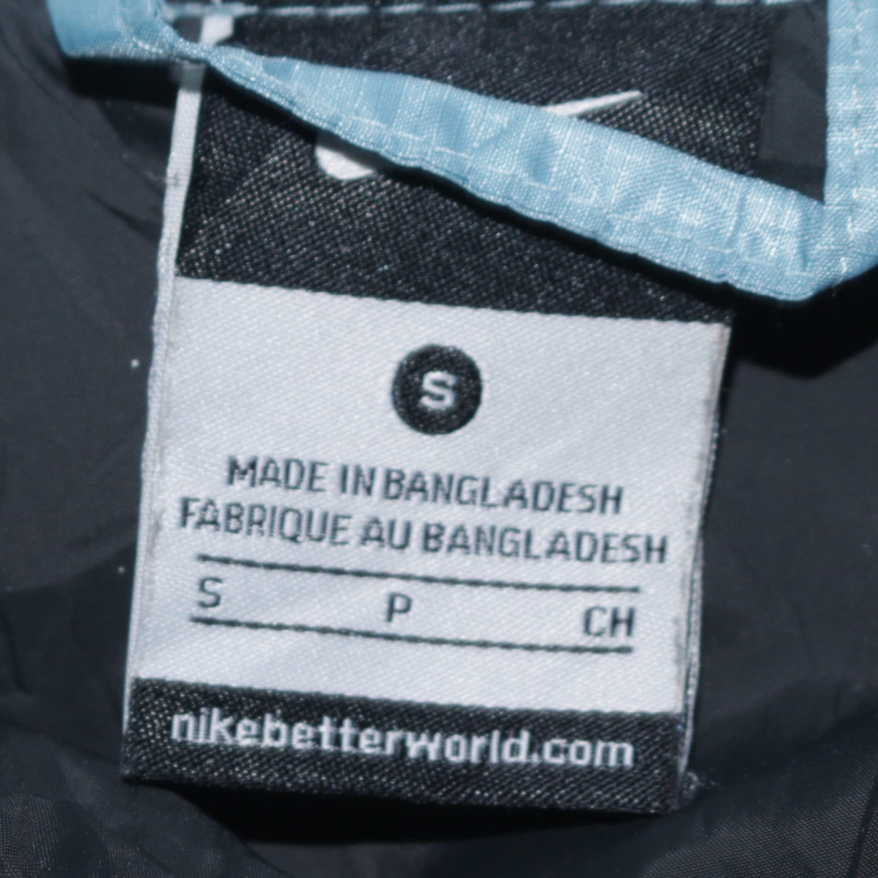 Nike Boys Blue Colourblock Puffer Jacket Size S Full Zip Winter Coat