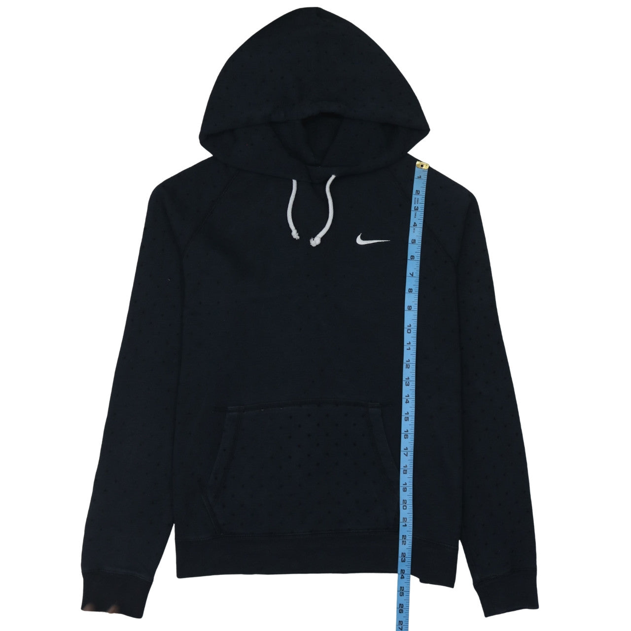 Nike Womens Black Pullover Hoodie Size M Cotton Blend Athletic Fit