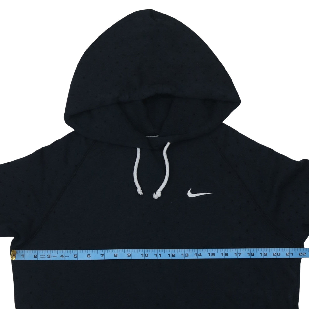 Nike Womens Black Pullover Hoodie Size M Cotton Blend Athletic Fit