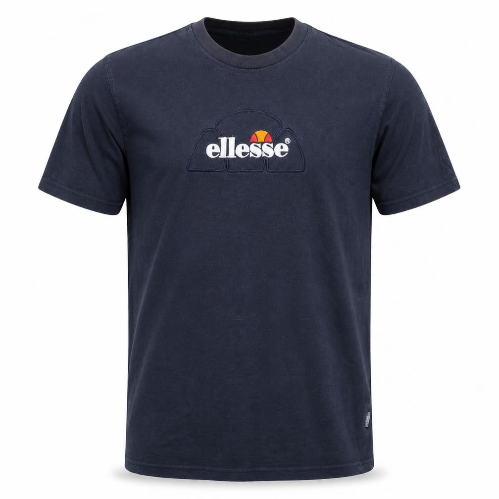 Ellesse Men's Blue Cotton Embroidered Logo T-Shirt Size L
