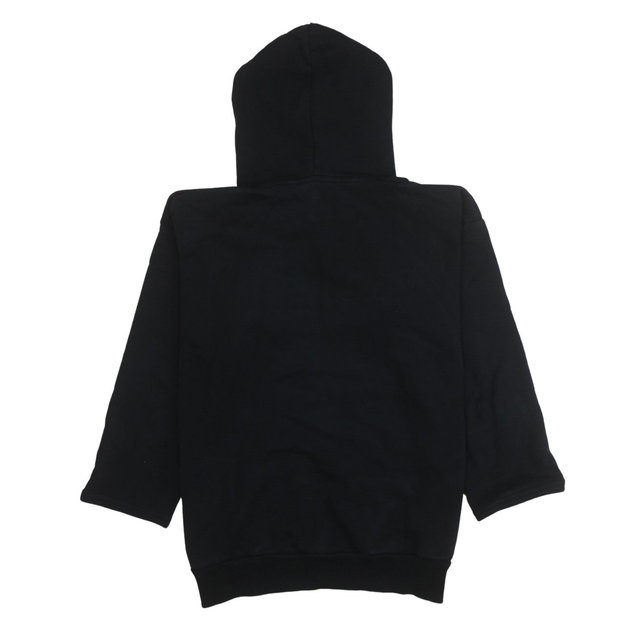Diesel Men's Black Pullover Hoodie Medium Embroidered Logo 3/4 Sleeve