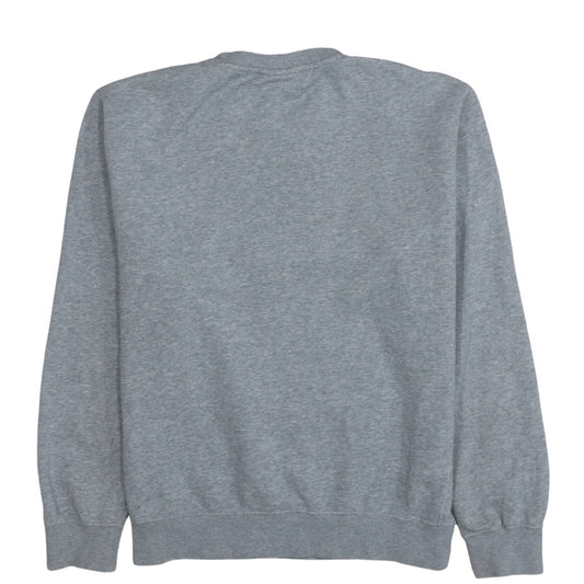 Nike Men's Grey Crew Neck Logo Sweatshirt M Regular Fit Pullover