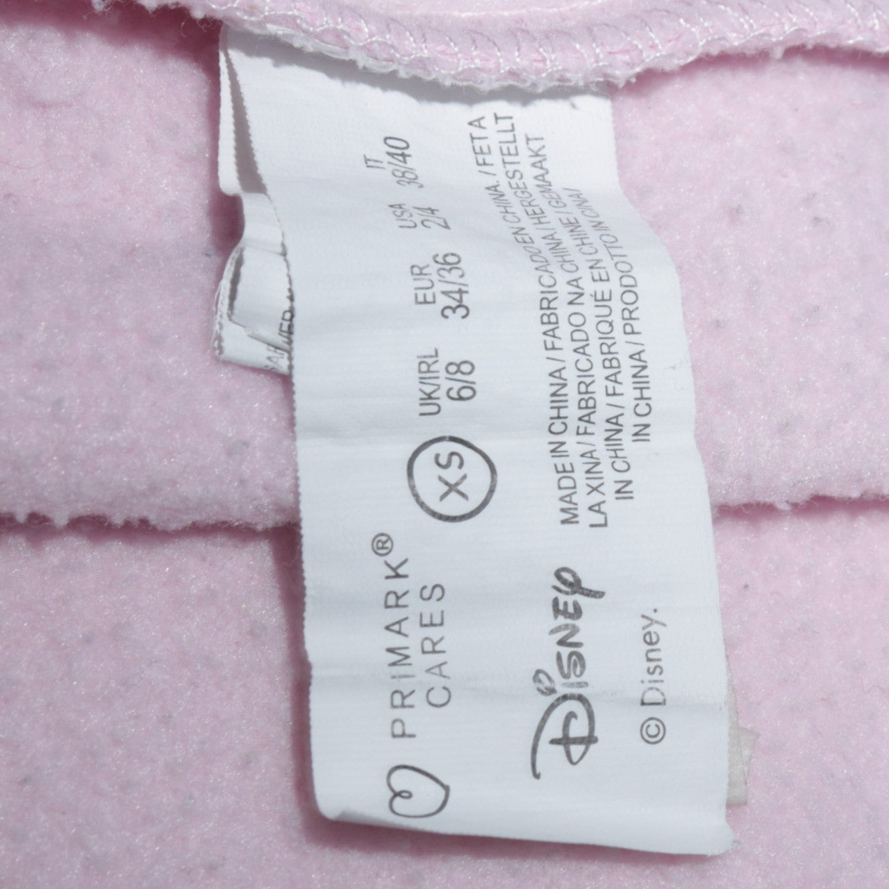 Disney x Primark Women Pink XS Pullover Sweatshirt Stitch Print