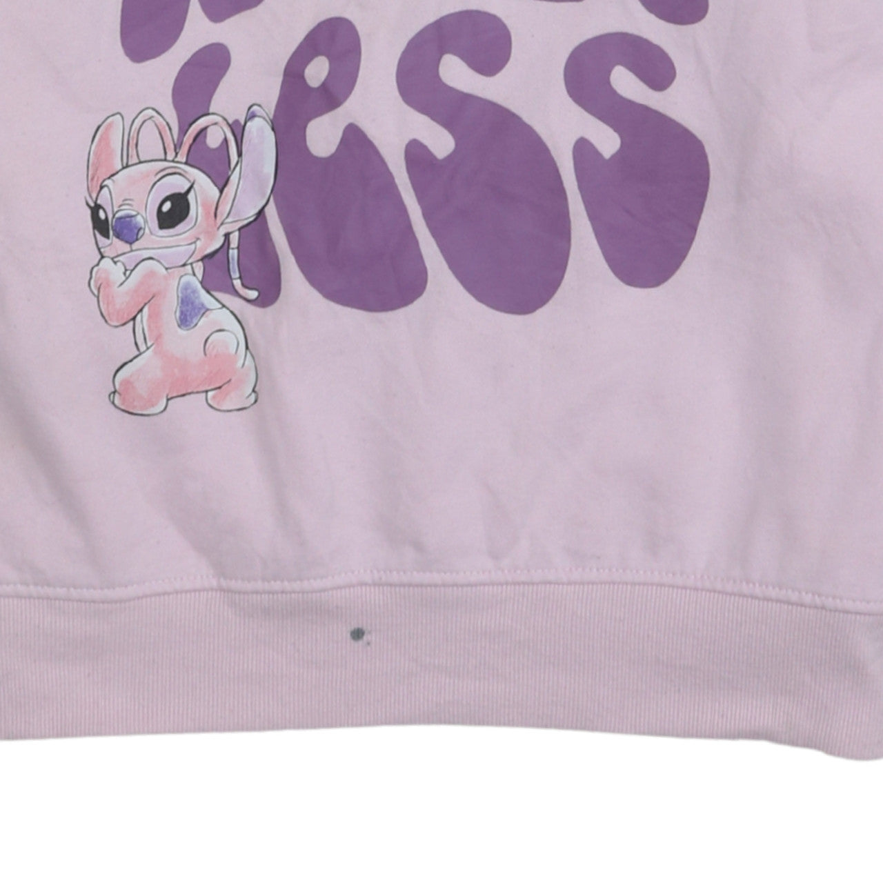 Disney x Primark Women Pink XS Pullover Sweatshirt Stitch Print