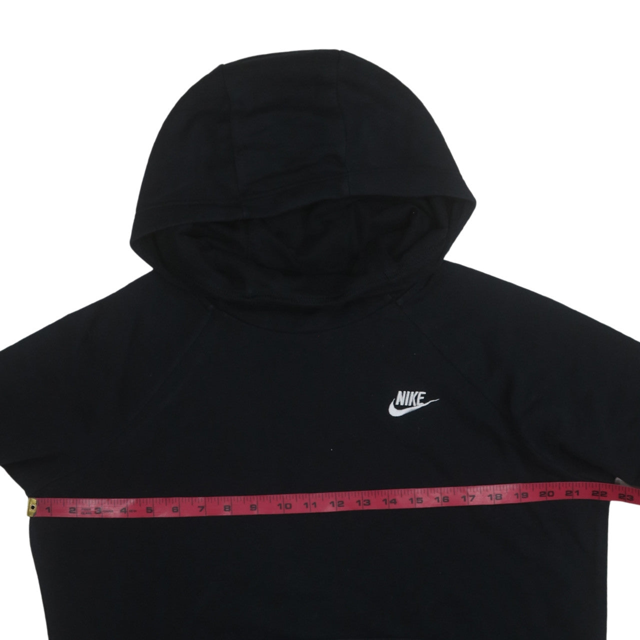 Nike Men's Black Pullover Hoodie M Logo Fleece Sweatshirt