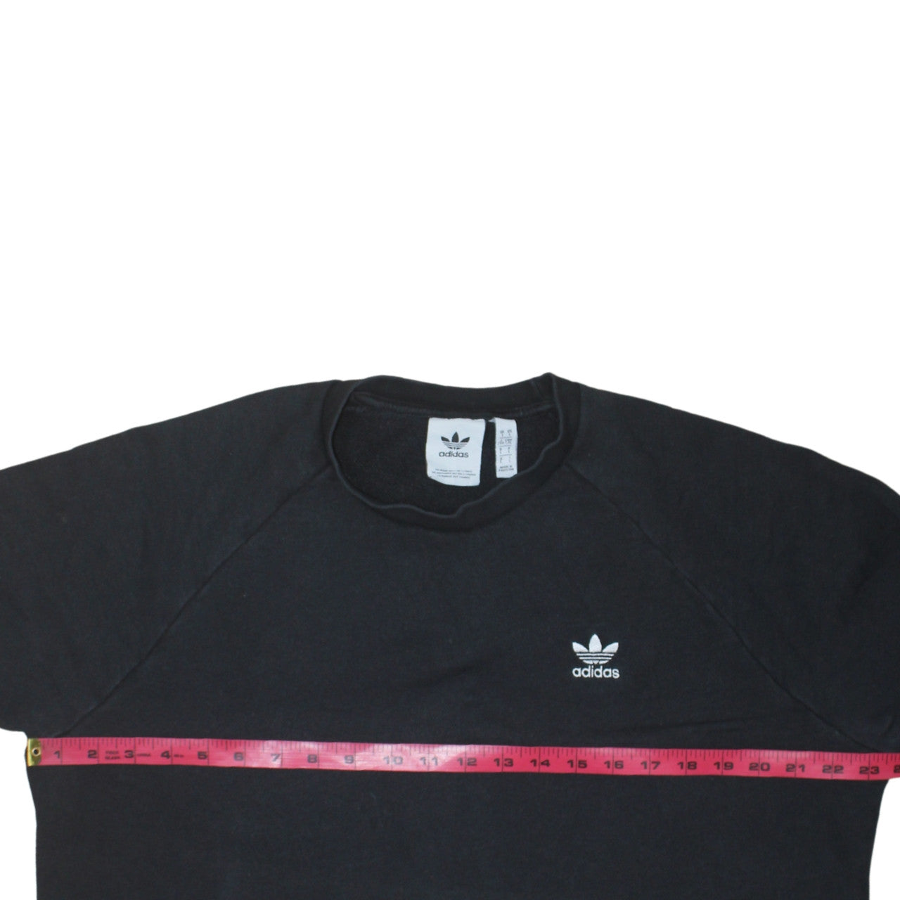Adidas Mens Black Long Sleeve Crew Neck Pullover Sweatshirt L