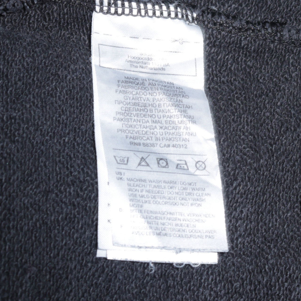 Adidas Mens Black Long Sleeve Crew Neck Pullover Sweatshirt L
