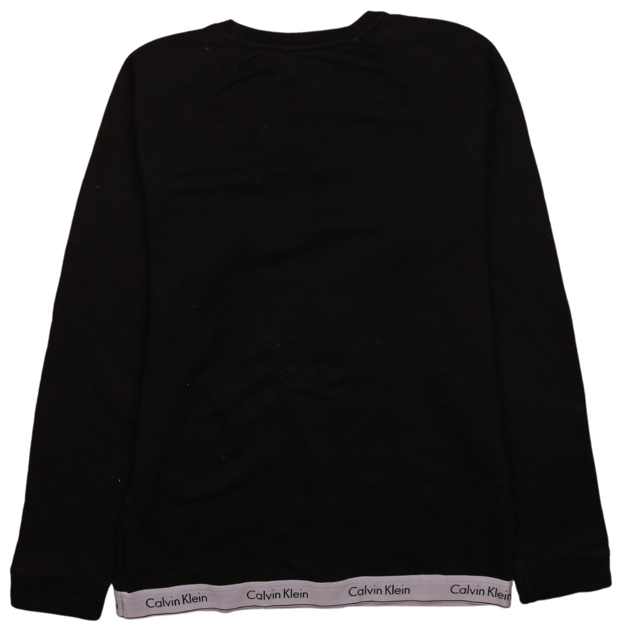Calvin Klein Men's Black Crew Neck Logo Sweatshirt Size M