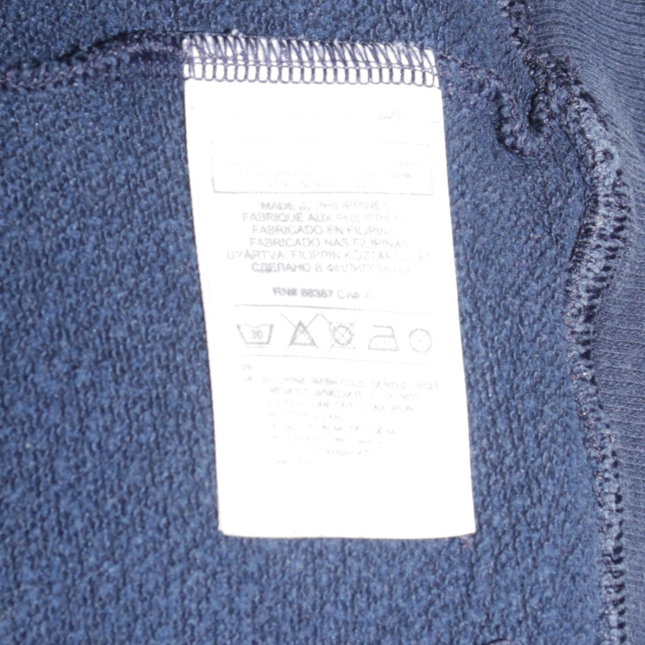 Adidas Mens Blue Pullover Hoodie L Logo Graphic Fleece Sweatshirt
