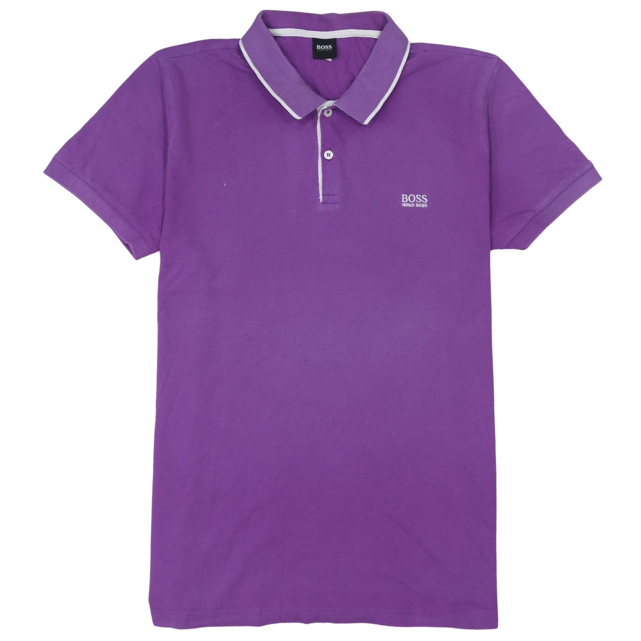 Hugo Boss Men's Purple Cotton 2XL Polo Shirt