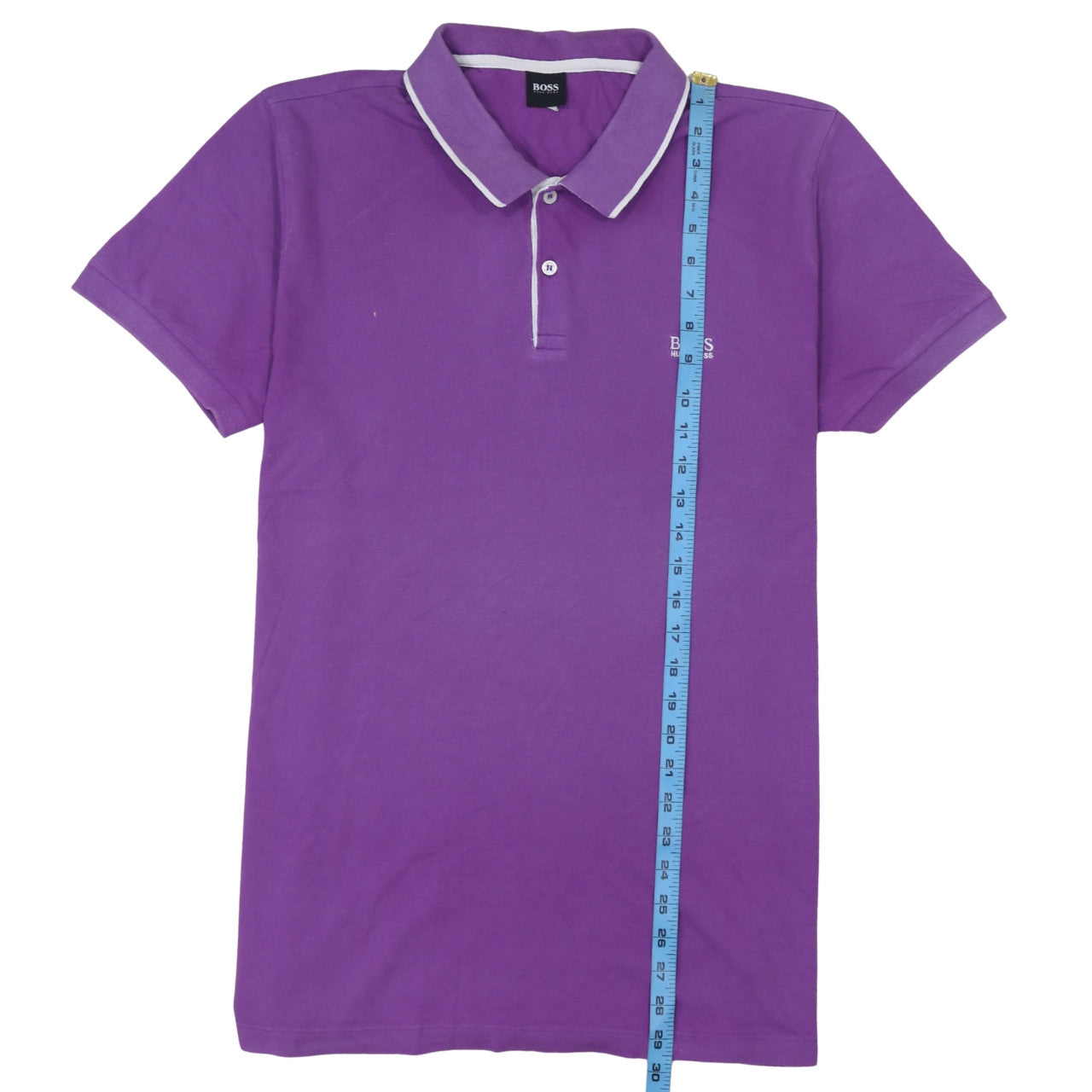 Hugo Boss Men's Purple Cotton 2XL Polo Shirt