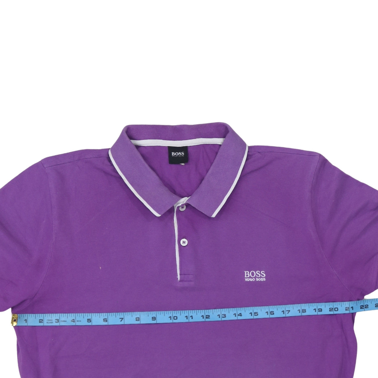 Hugo Boss Men's Purple Cotton 2XL Polo Shirt