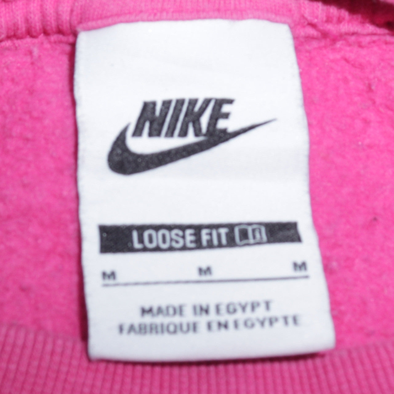 Nike Women’s Pink Loose Fit Crew Neck Pullover Sweatshirt M