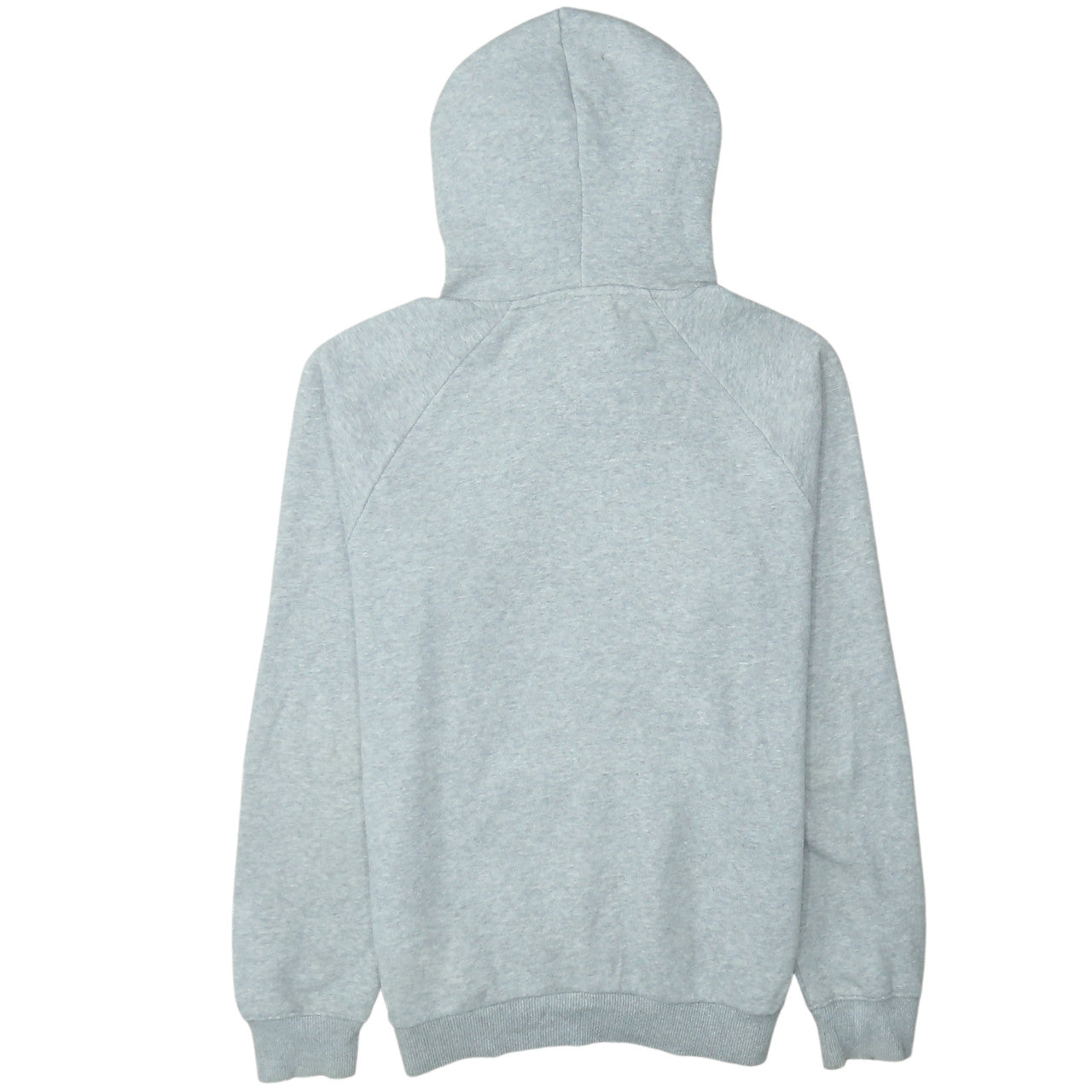 Adidas Men's Grey Pullover Hoodie Small Trefoil Logo Sweatshirt