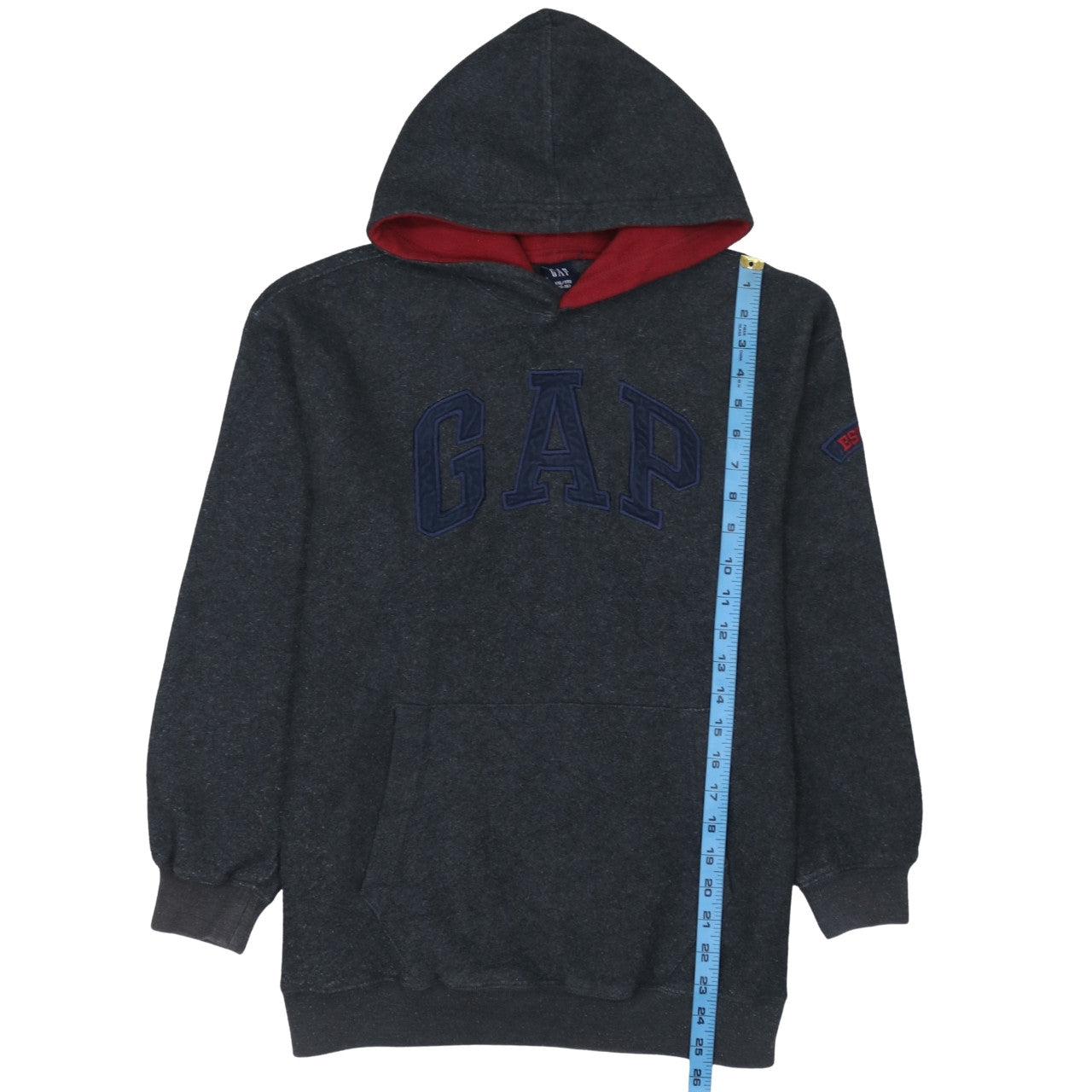 GAP Kids Dark Grey Pullover Hoodie Teens Size 14-16 Logo Design