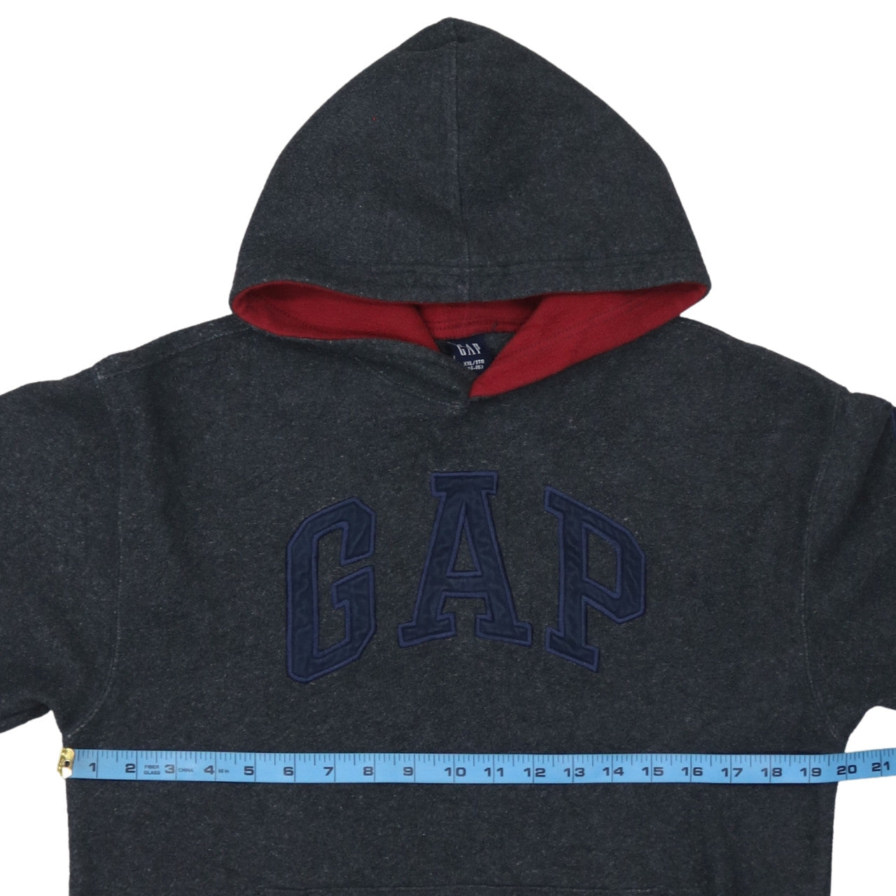 GAP Kids Dark Grey Pullover Hoodie Teens Size 14-16 Logo Design