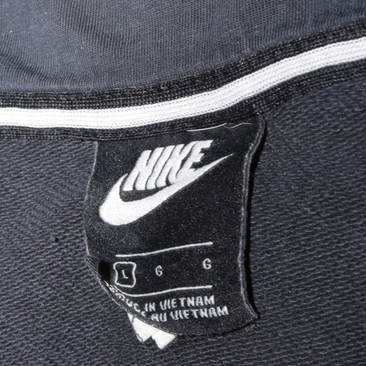 Nike Men's Black Full Zip Hoodie Size L Sportswear Sweatshirt