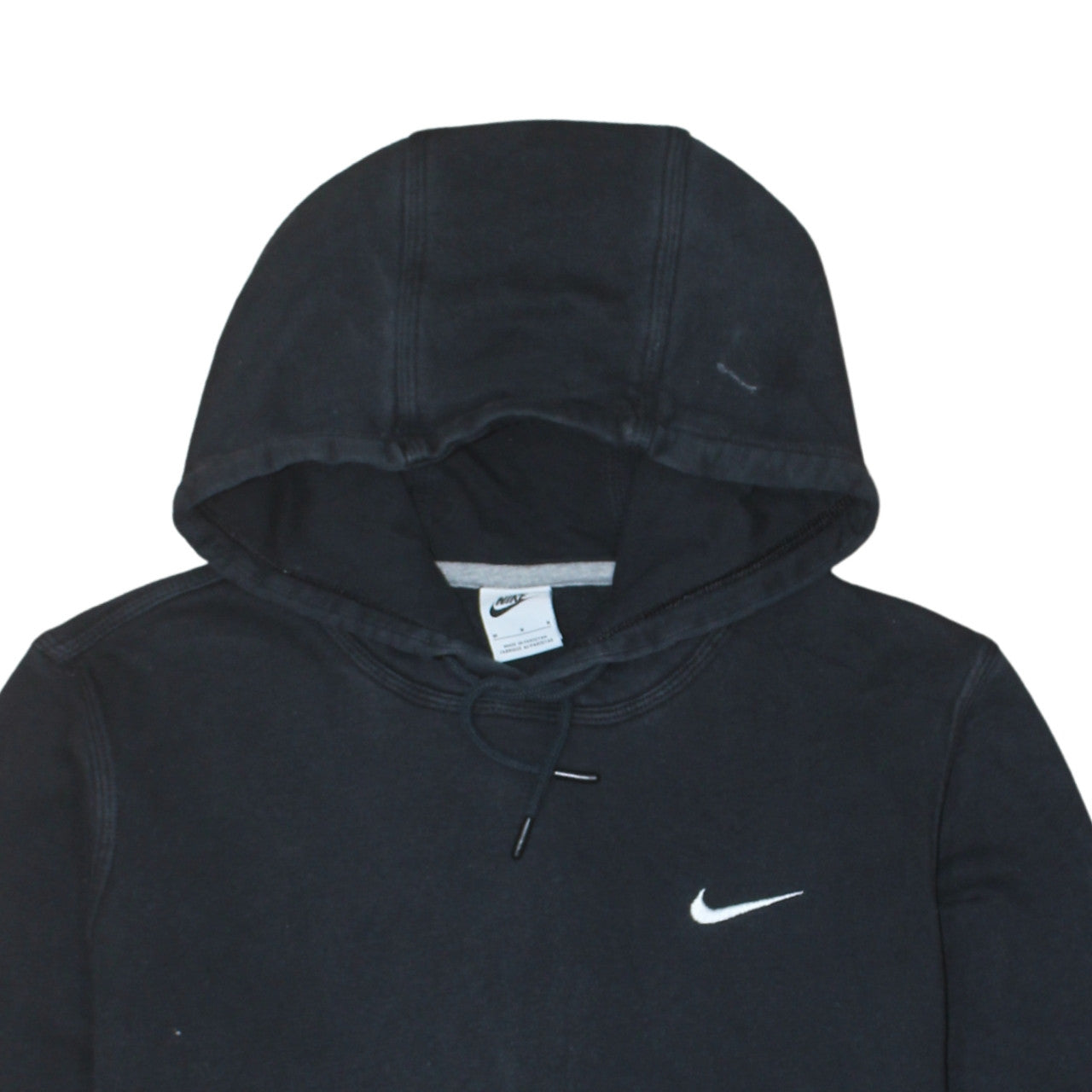 Nike Men's Black Pullover Hoodie M Logo Sports Fleece Sweatshirt
