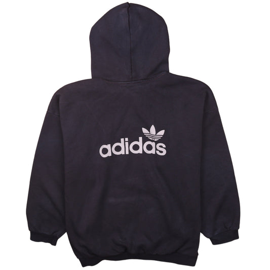 Adidas Womens Navy Pullover Hoodie Size 16 Hooded Sweatshirt