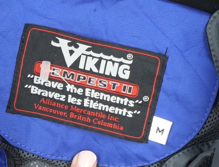 Viking Mens Blue Waterproof Tempest II Rain Coat Jacket M