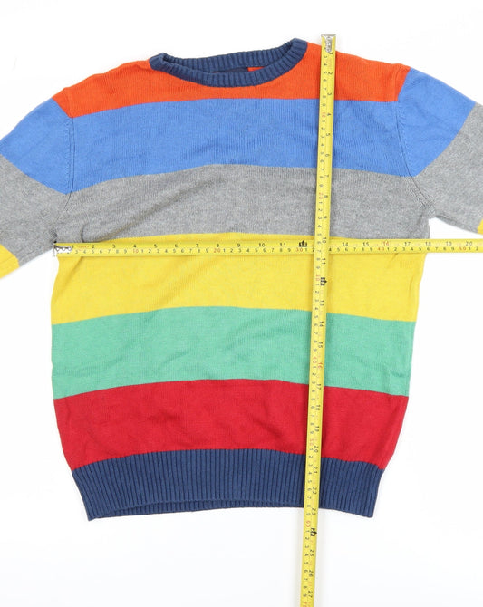 Gap Kids Boys Multicoloured Striped Pullover Sweatshirt XXL (14-16)