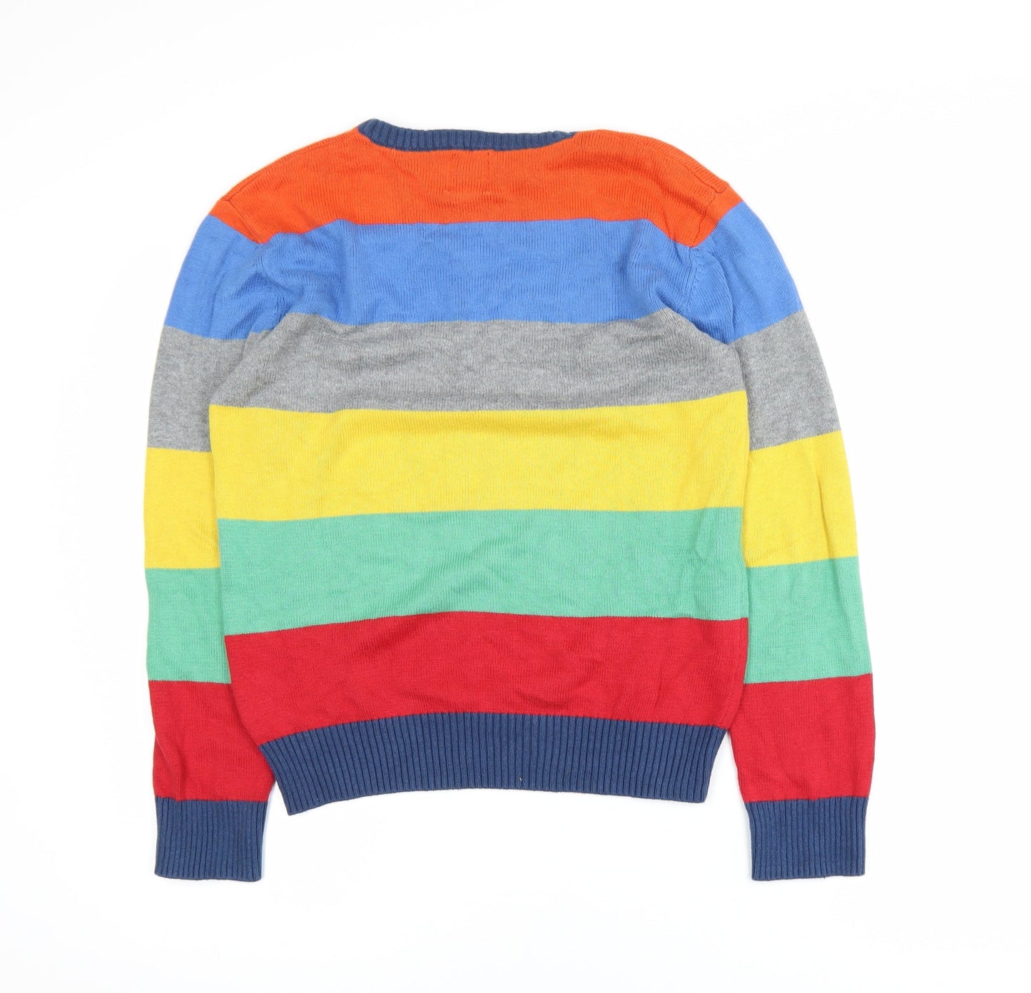 Gap Kids Boys Multicoloured Striped Pullover Sweatshirt XXL (14-16)