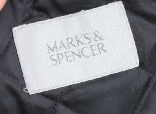 Marks and Spencer Men's Green Water Resistant Parka Jacket Size M