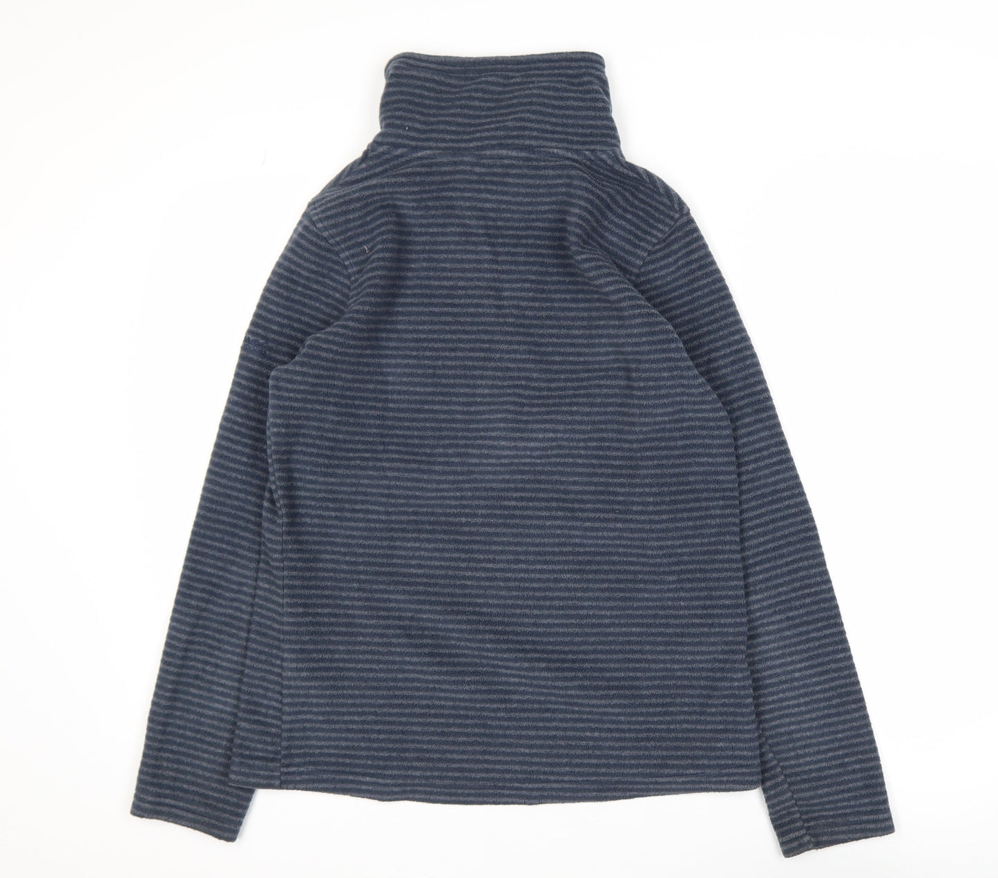 Regatta Women's Blue Striped Fleece 1/2 Zip Activewear Jacket UK 10