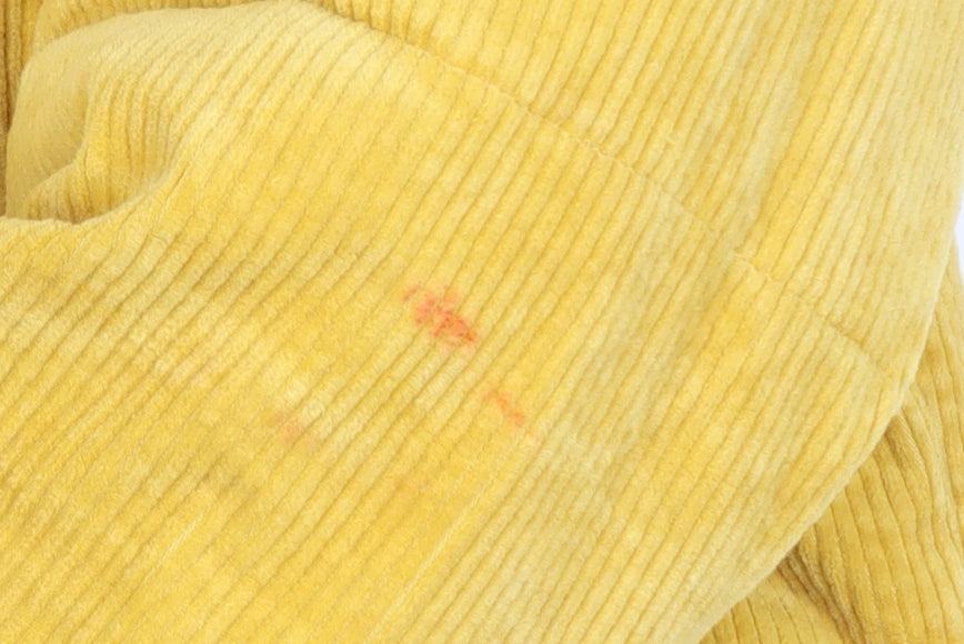 Native Youth Men's Yellow Corduroy Puffer Jacket XS