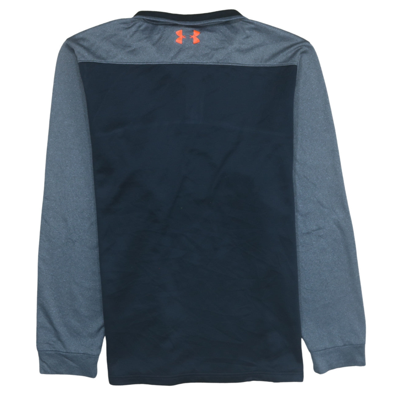 Under Armour Mens Grey & Navy 1/4 Zip Pullover Sweatshirt 2XL