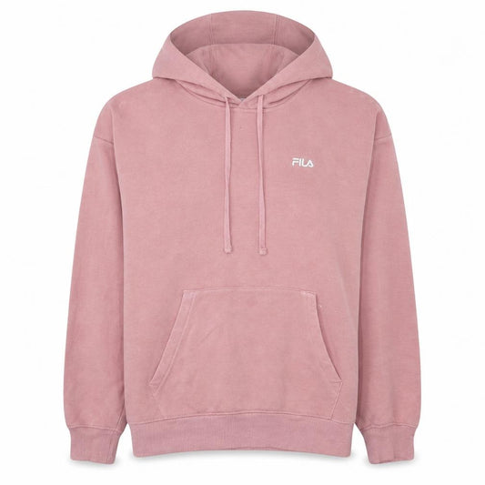 Fila Women’s Pink Pullover Hoodie L Cotton Blend Casual Sweatshirt