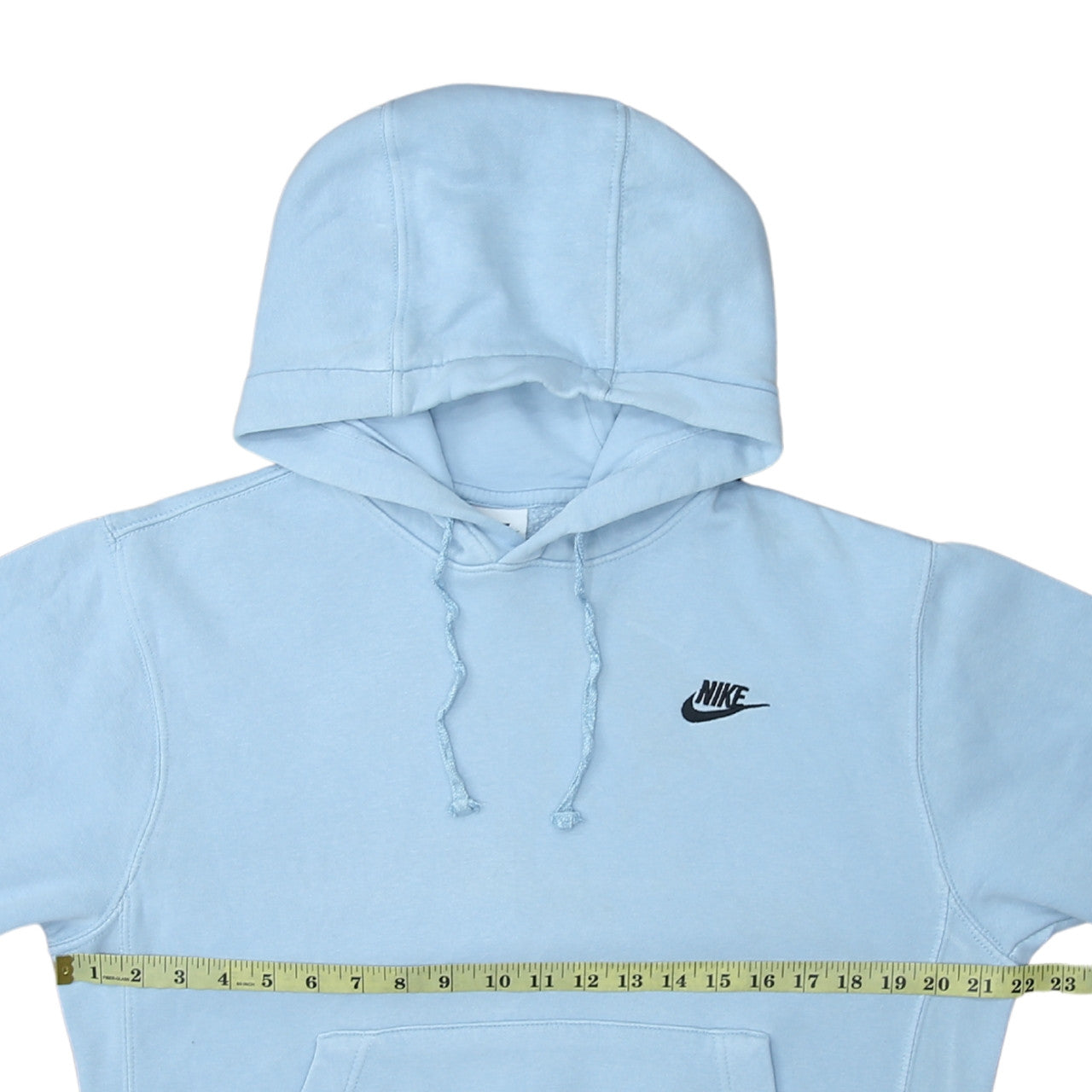 Nike Women's Blue XS Pullover Hoodie Cotton Blend Logo Sweatshirt