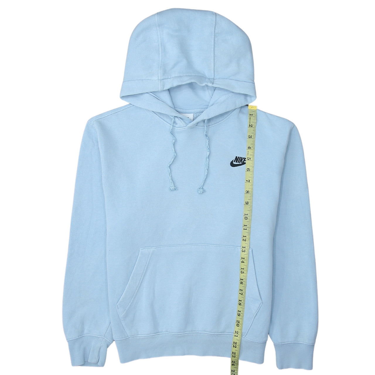Nike Women's Blue XS Pullover Hoodie Cotton Blend Logo Sweatshirt