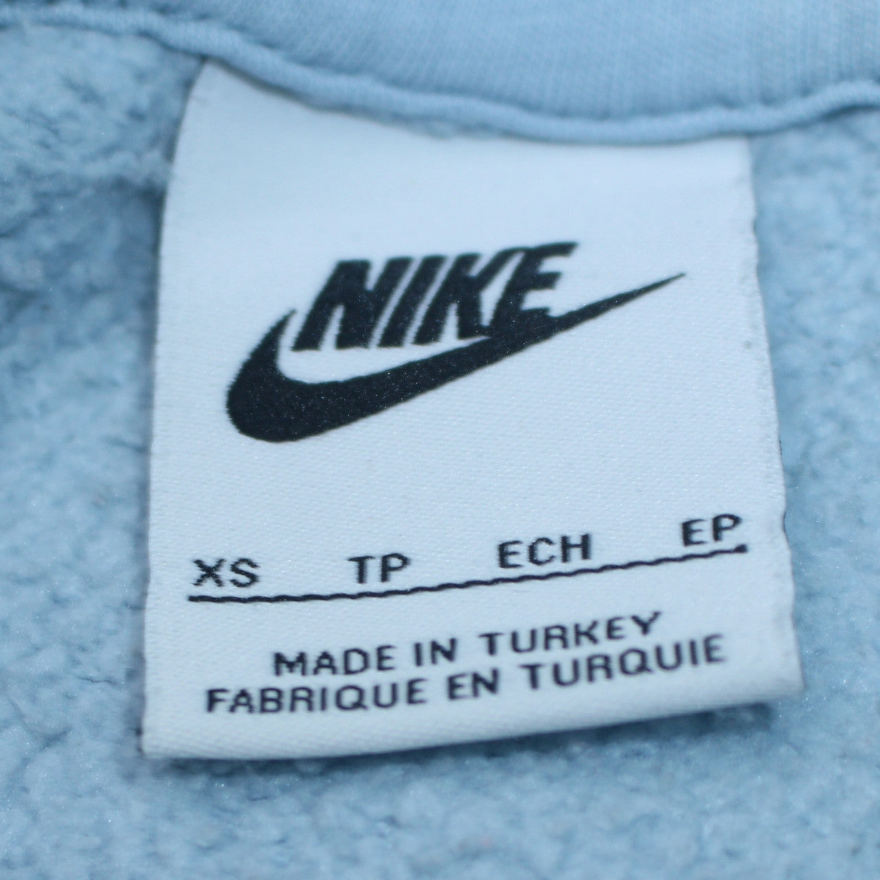 Nike Women's Blue XS Pullover Hoodie Cotton Blend Logo Sweatshirt