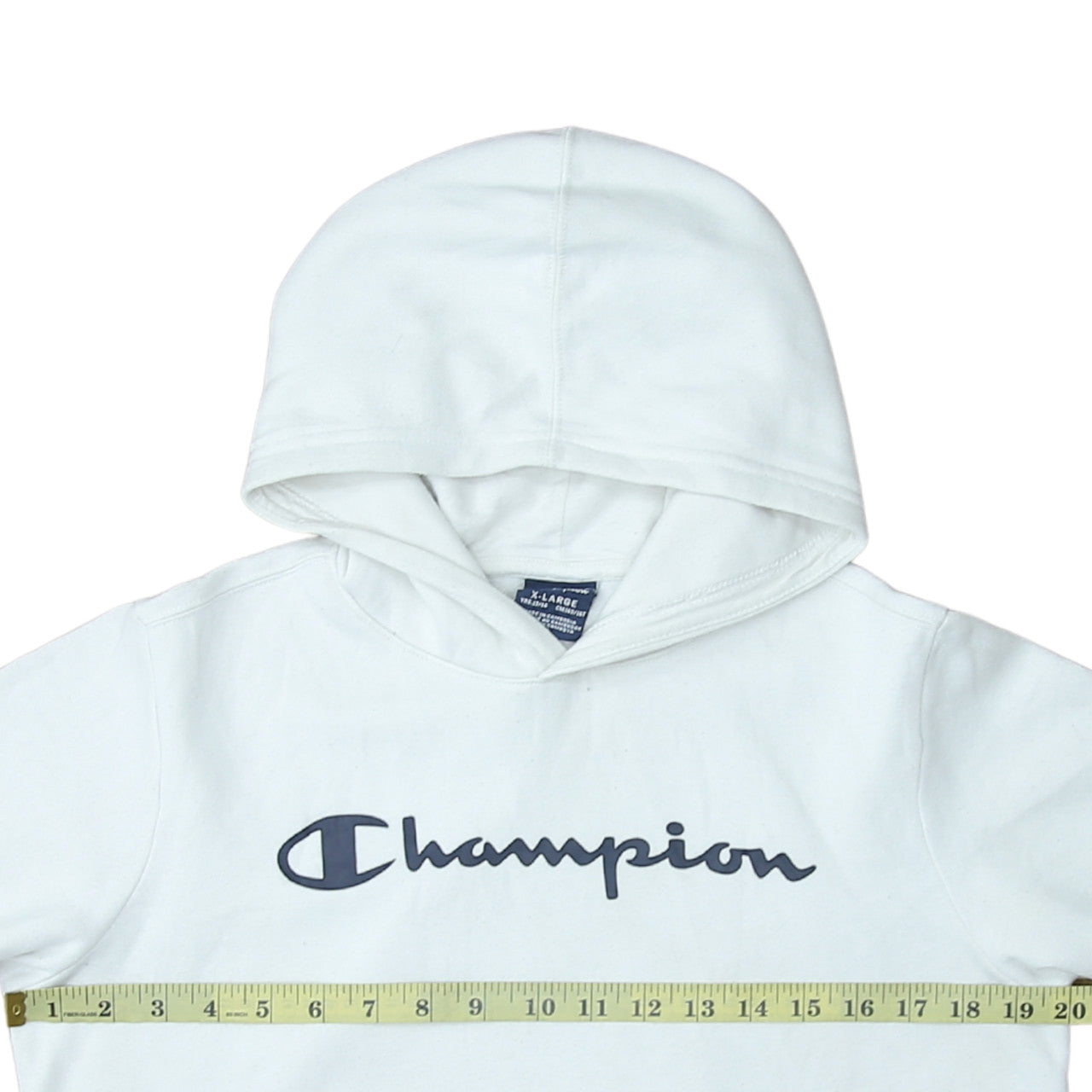 Champion Boys White Pullover Hoodie Size 13-14 Years Cotton Blend