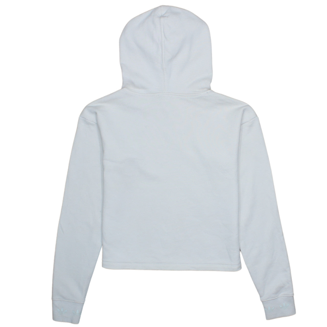 Adidas Women White Pullover Hoodie XS Cotton Logo Sweatshirt