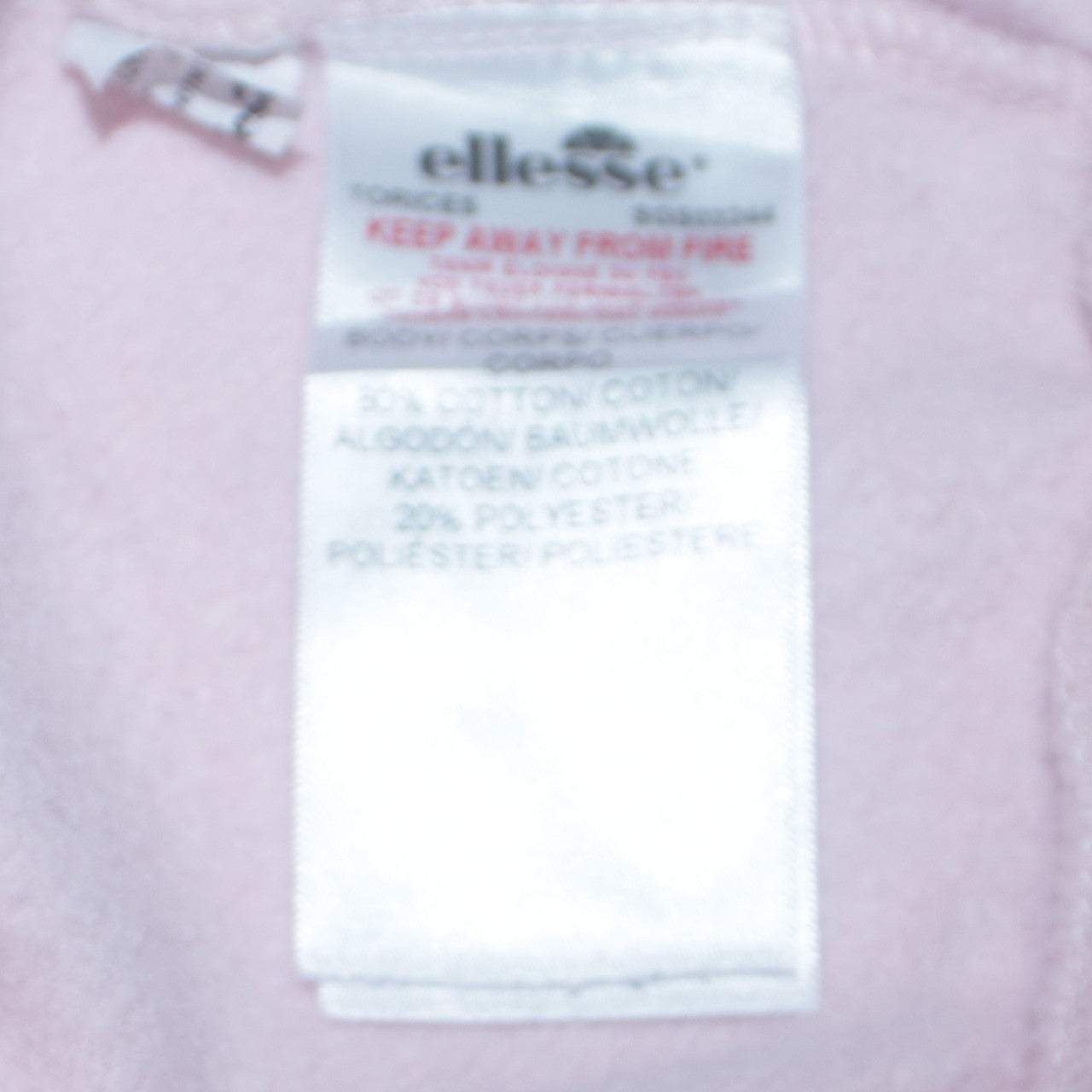 Ellesse Womens Pink Pullover Hoodie UK 6 Classic Logo Cotton Blend