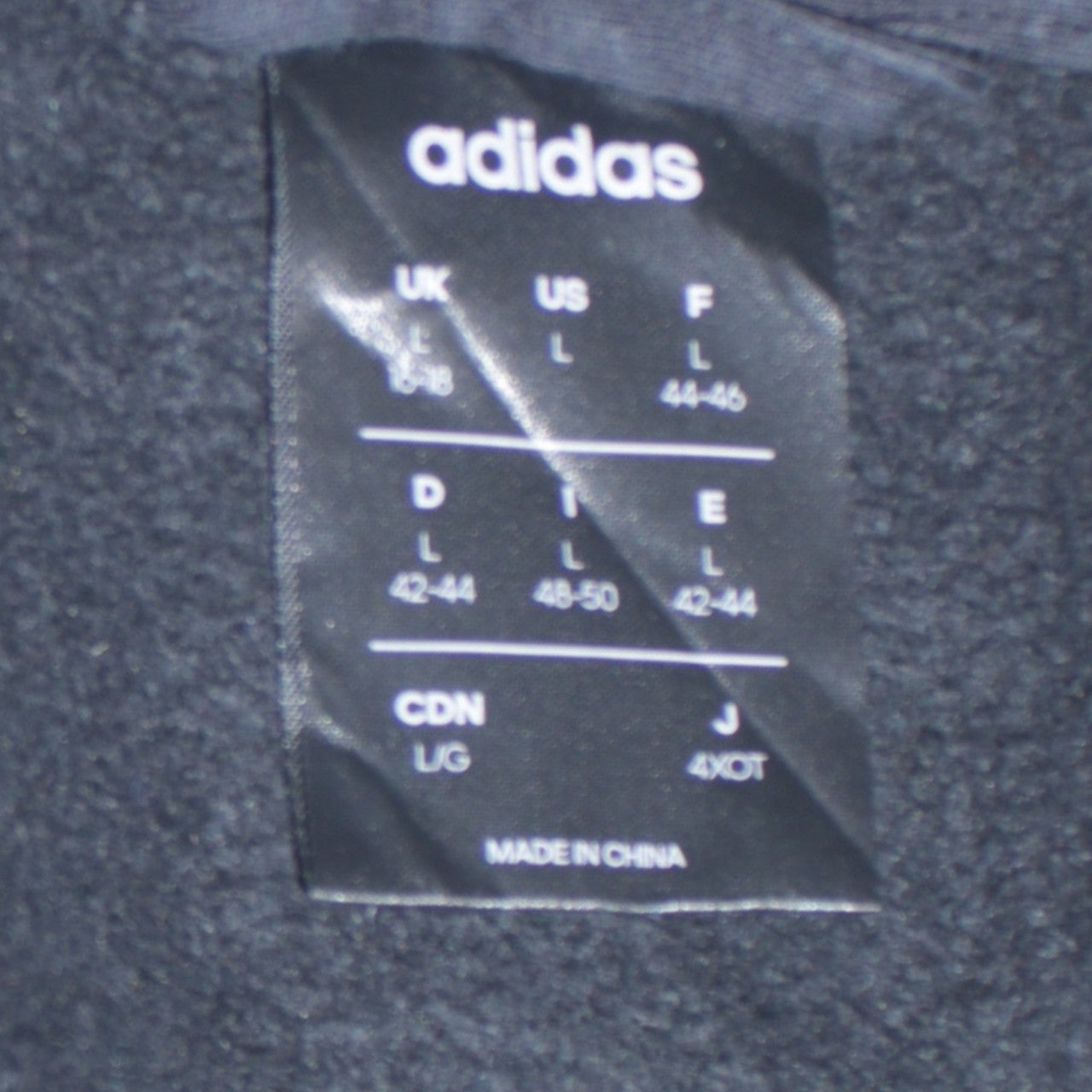 Adidas Women Black Full Zip Hoodie L Hooded Sweatshirt Casual