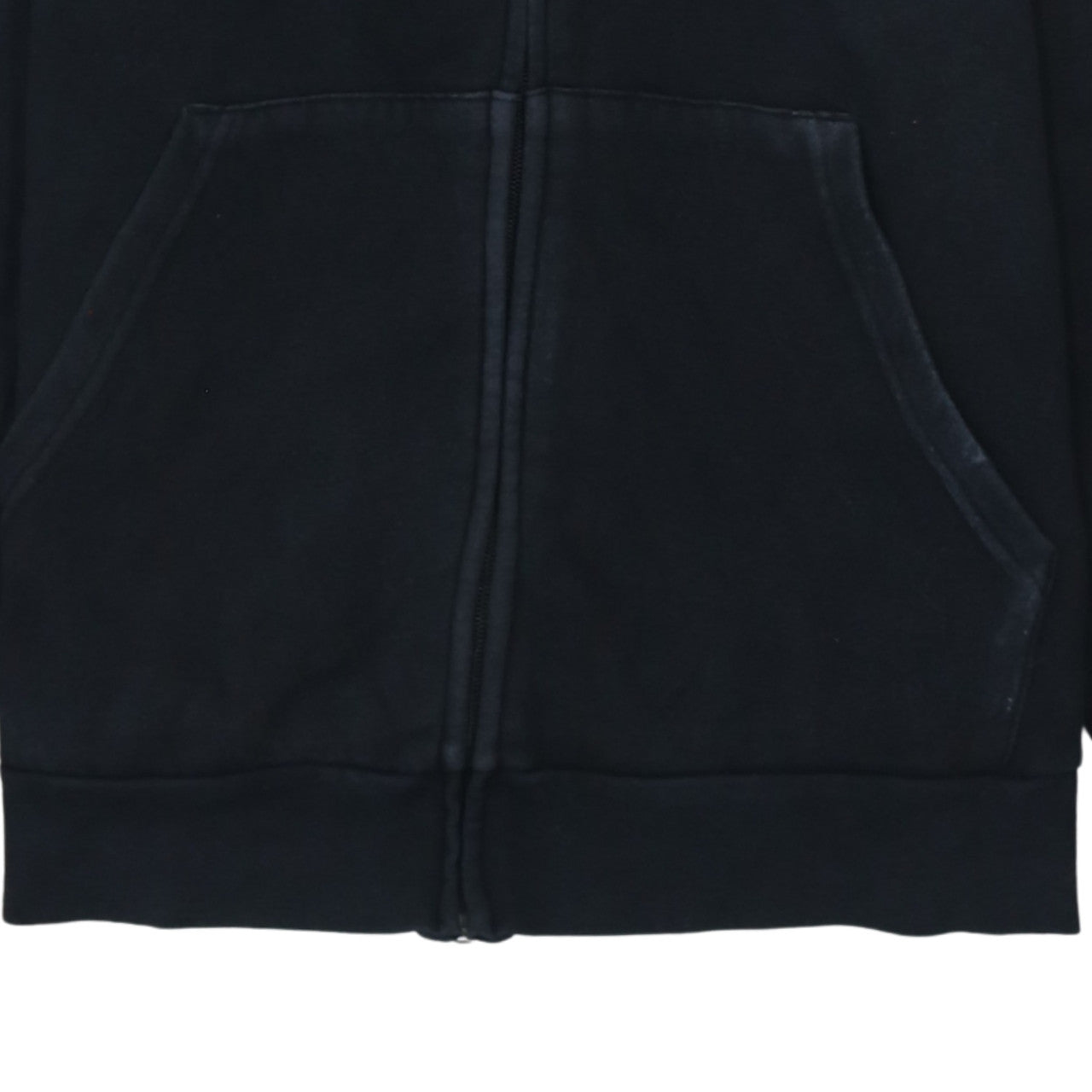 Adidas Women Black Full Zip Hoodie L Hooded Sweatshirt Casual
