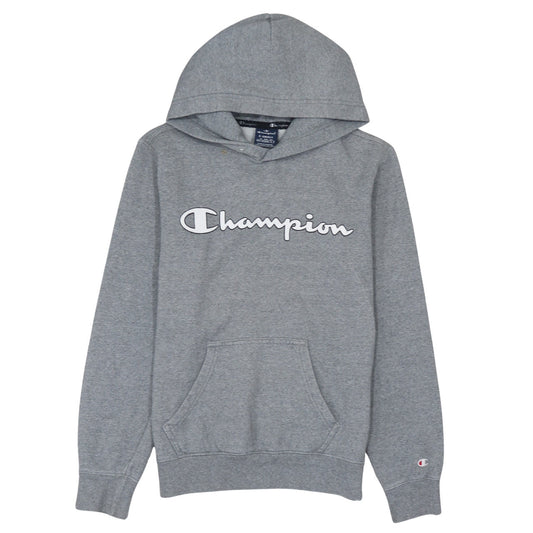Champion Womens Grey XS Pullover Hoodie with Logo