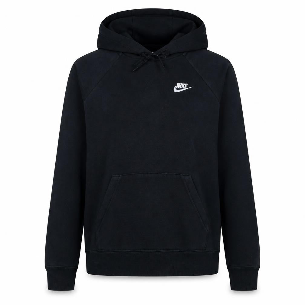 Nike Womens Black XS Pullover Hoodie with Logo Design