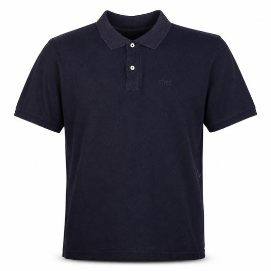 FILA Men's Blue Cotton Short Sleeve Polo Shirt Size M