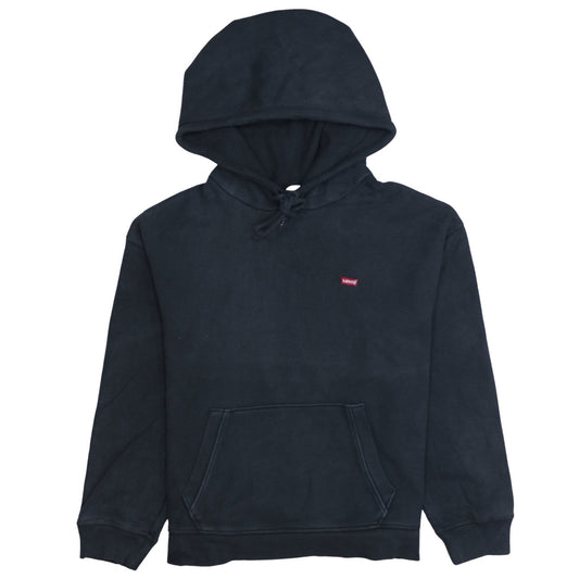 Levi's Men's Black Pullover Hoodie M Regular Fit Fleece Sweatshirt